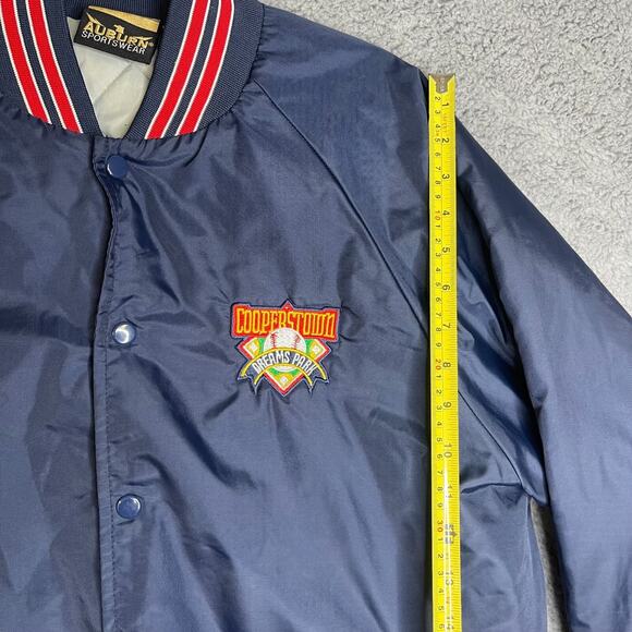 Cooperstown Dream Park Jacket Adult Large Blue Baseball - Picture 5 of 15